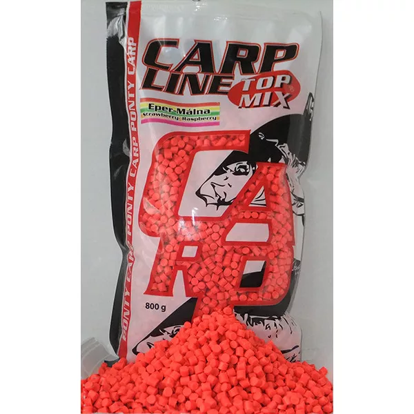 Top Mix Carp Line Jahoda-Malina Fluoro Krmná peleta 800gr