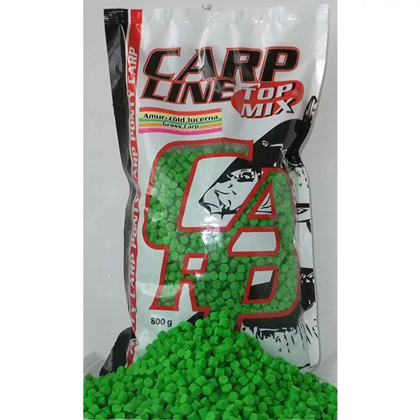 Top Mix Carp Line Zelená vojtěška Fluoro Krmná peleta 800gr
