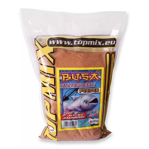 Top Mix Busa Feeder Fluo Malinové krmivo 800gr