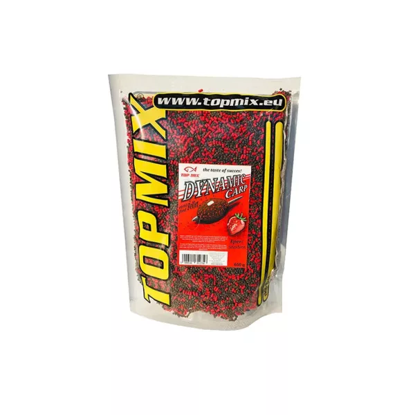 Top Mix Dynamic Big Carp 4mm Jahoda Krmný pelet 800gr