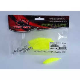   Top Mix Shiner Worm Chartreuse 6,0cm Plastová nástraha červ 10ks