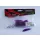 Top Mix Shiner Worm Purple Red 6,0cm Plastová nástraha ve tvaru červa 10ks