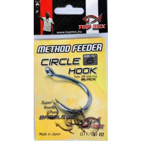   Top Mix Method Feeder Circle 6 Háček na kapry s očkem, bez protihrotu 10ks