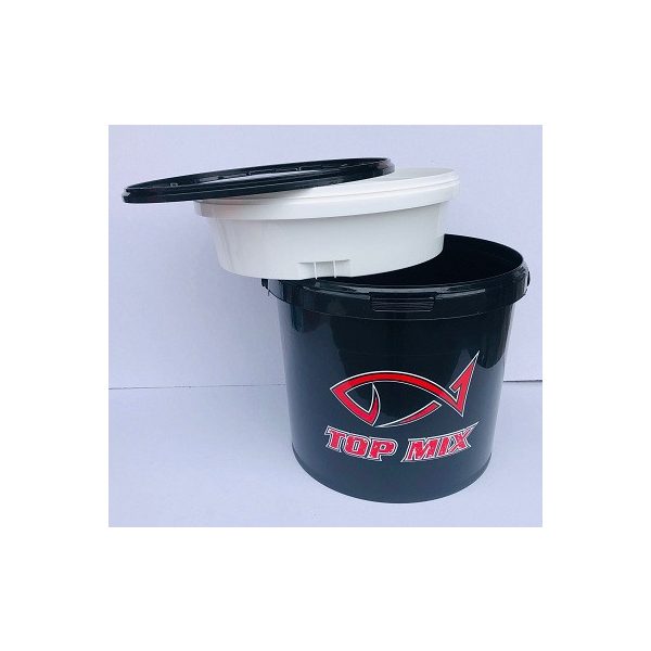 Top Mix 5l Krmné, míchací vědro s podnosem na nástrahy, s víkem
