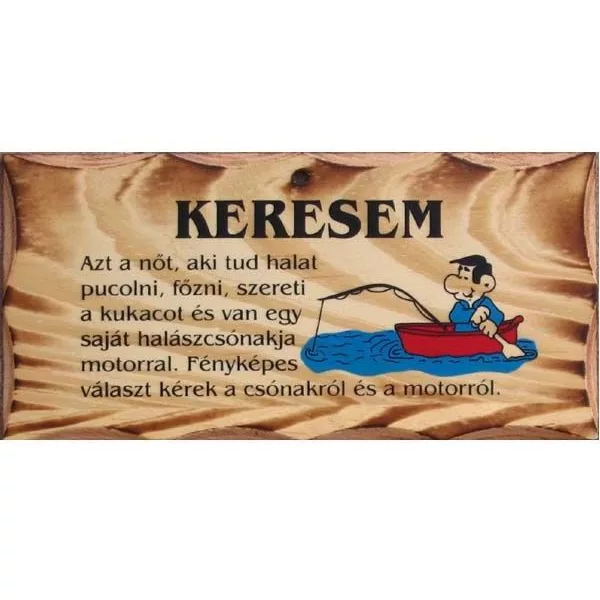 Dřevěná deska Hledám