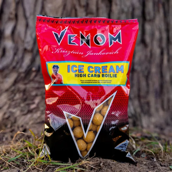 Feedermánia Venom High Carb boilie 24mm Ice Cream Krmné boilie 800gr