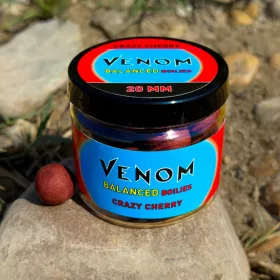   Feedermánia Venom Balanced Boilies Crazy Cherry 20mm Potápivá Nástraha na Háček