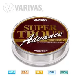   Varivas Super Trout Advance Nylon 100m 0,104mm 2lb Monofilní vlasec