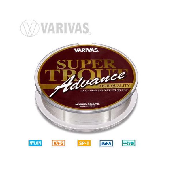 Varivas Super Trout Advance Nylon 100m 0,185mm 6lb Monofilový Vlasec