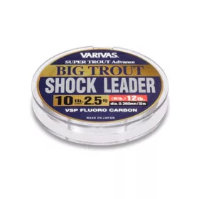   Varivas Big Trout ShockLeader Fluorocarbon VSP 30m 0,260mm 10lb Fluorocarbon Předvázanka