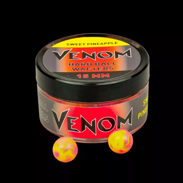 Feedermánia Venom Hard Ball Wafters 15mm Sweet Pineapple Krmné boilie