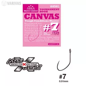   Varivas Super Trout Area Tournament Canvas #7 Tough Condition Master Hák bez protihrotu 15ks