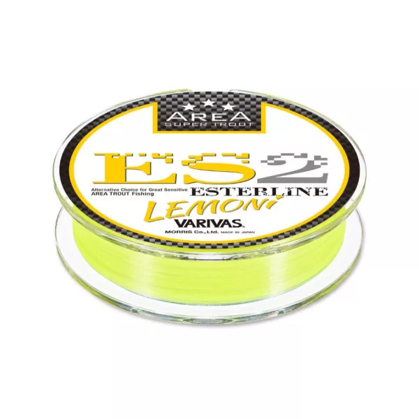 Varivas Super Pstruhový Revír ES2 Ester Lemoni 80m 0,082mm 1,42lb Monofilní Hlavní vlasec