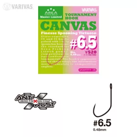   Varivas Super Trout Area Tournament Canvas #6,5 Finesse Spooning Virtuoso Hák bez protihrotu 15ks