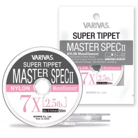   Varivas Super Tippet Master Spec ll Nylon 5X 50m 0,148mm 4,7lb Muškařský návazec