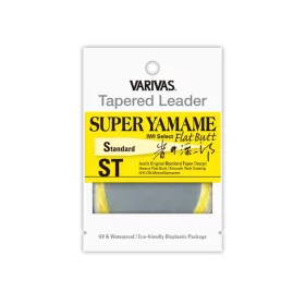   Varivas Zužující se návazec Tapered Leader Super Yamame Flat Butt ST 4,57m 0,18mm 5X Flash Yellow Muškařský návazcový vlasec