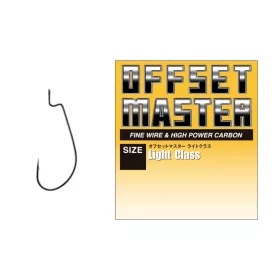   Varivas Offset Master Light Class #3 NS Black Offsetový Háček s Očkem a Protihrotem 8ks