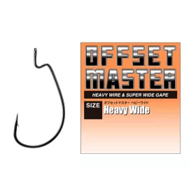   Varivas Offset Master Heavy Wide #5/0 NS Black Očkový offsetový háček s protihrotem 5ks
