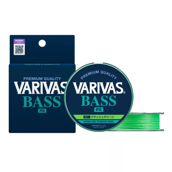 Varivas Bass PE X4 150m #2,0 0,218mm 30lb Flash Green Pletená hlavní šňůra