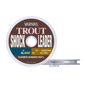   Varivas Pstruhový ShockLeader Fluorocarbon 30m 0,285mm 12lb Fluorocarbonový návazcový vlasec