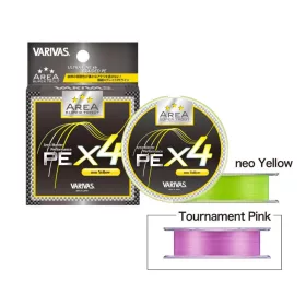   Varivas Super Trout Area PE X4 Neo Yellow #0,3 75m 6,7lb Pletená hlavní šňůra