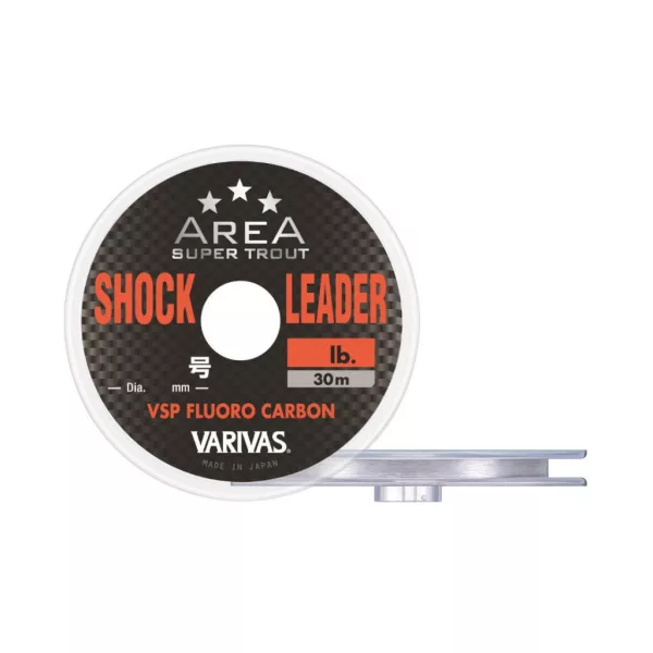 Varivas Super Pstruhový Revír VSP Fluorocarbon Šokový návazec 30m 0,165mm 5lb Fluorocarbon Návazcový vlasec