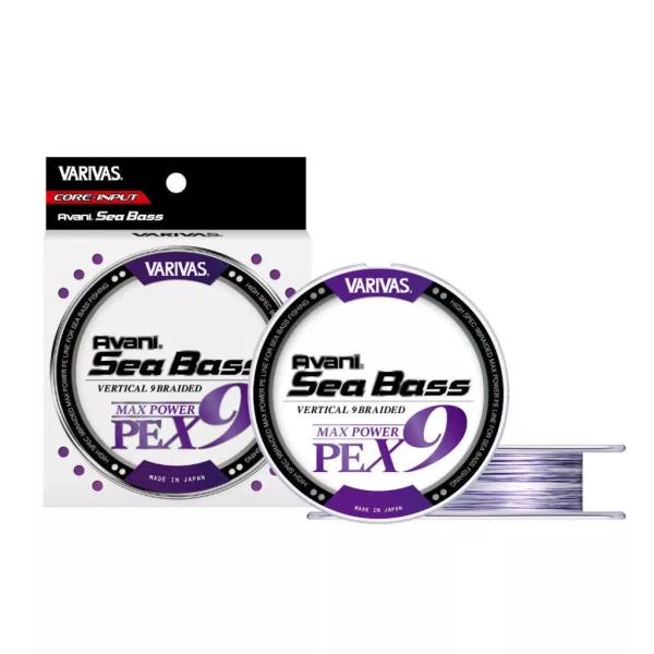 Varivas Avani Sea Bass Max Power PE X9 150m #1,0 23lb White Purple Pletená hlavní šňůra