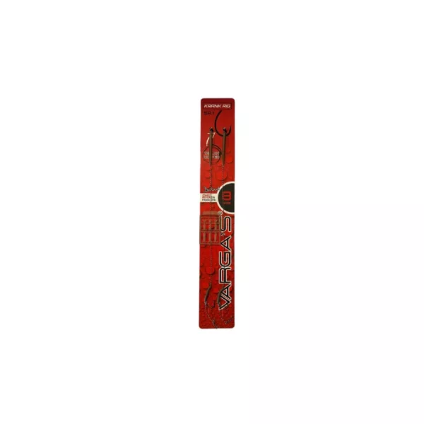 Vargas Krank Rig SR.2 8 Pletený návazec 20cm s očkem a protihrotem 2ks