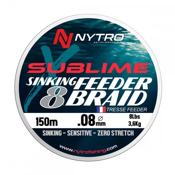 Nytro Sublime X8 potápivá feederová šňůra 0,12