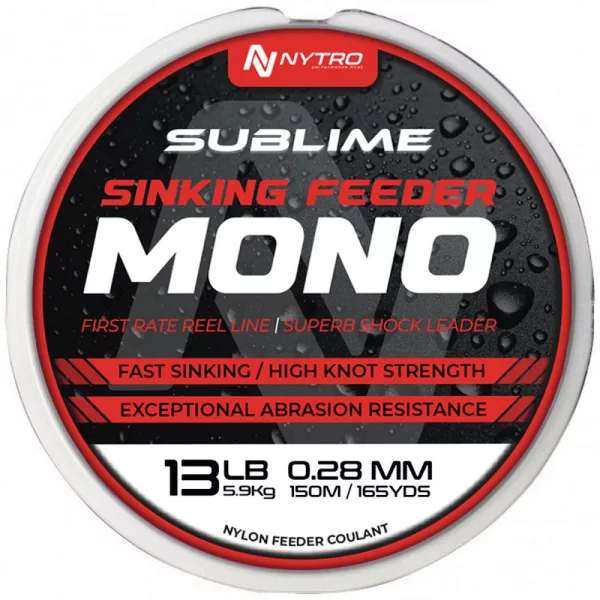 Nytro Sublime Sinking Feeder 0,20mm 150m Monofilní hlavní vlasec