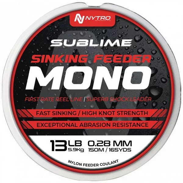 Nytro Sublime Sinking Feeder 0,30mm Monofilní hlavní vlasec 150m