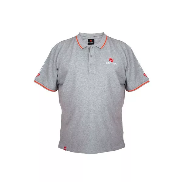 Nytro Light Marl Grey Polo Shirt Tričko L