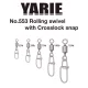 Yarie 553 Crosslock Snap 35lb Otočný obratlík 6ks