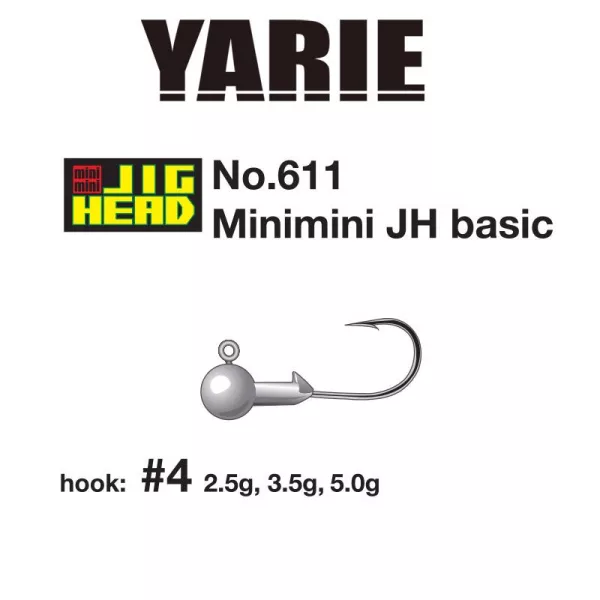 Yarie 611 Mini Basic 4 2,5gr Jig Hlava 5ks