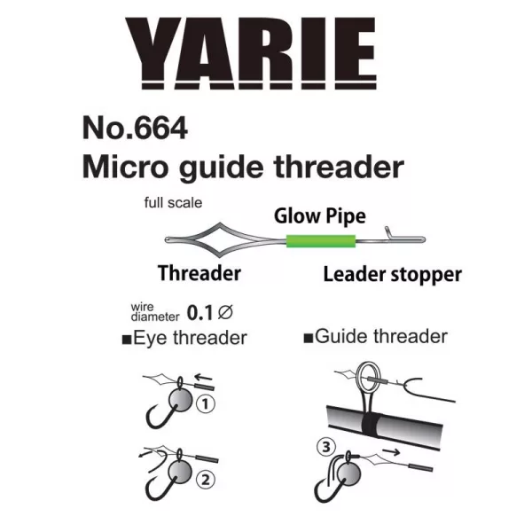Yarie Micro Guide Threader navlékací jehla 2ks