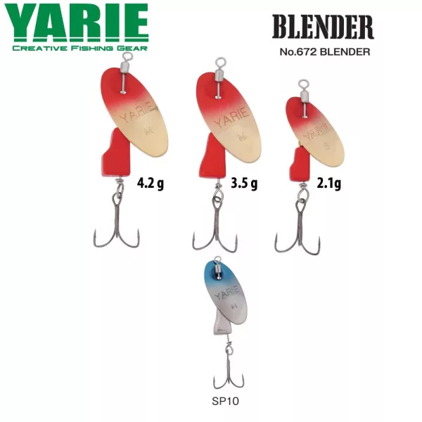Yarie 672 Blender 2,1gr SP10 Blue Silver Rotačka