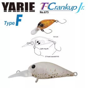 Yarie T-Crankup Jr 675 Type F 2,8cm 1,8gr C3 Akayari Wobler