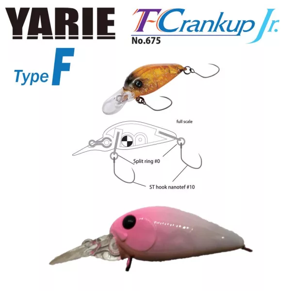 Yarie T-Crankup Jr 675 Type F 2,8cm 1,8gr C30 Matsupin Wobler