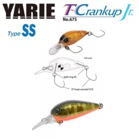   Yarie 675 T-Crankup Jr Type SS 2,8cm 2,1gr C33 Kurokin Yamame MG Wobler