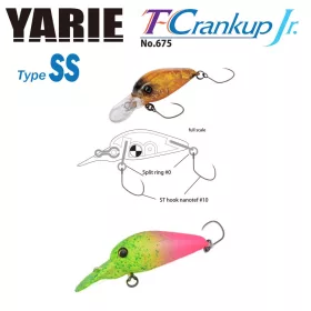   Yarie 675 T-Crankup Jr Type SS 2,8cm 2,1gr C34 Go Go Chart Wobler