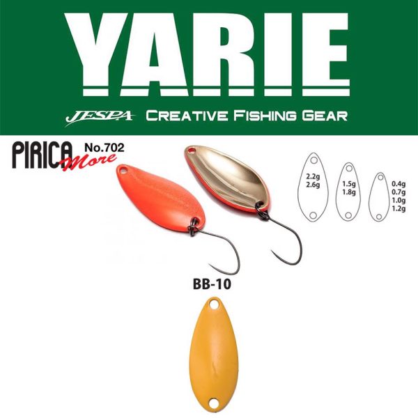 Yarie 702 Pirica More 1,0gr BB10 Mustard Lžíce Plandavka