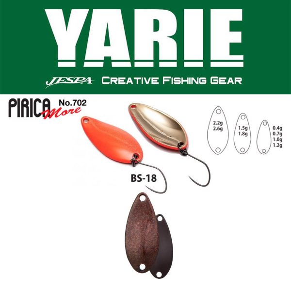 Yarie 702 Pirica More 1,5gr BS-18 Gradation R Dark Brown Lžíce Třpytka