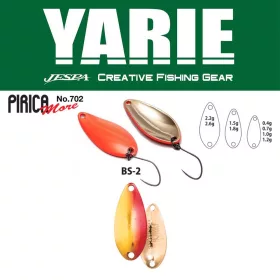   Yarie 702 Pirica More 1,8gr BS-2 Červená/Zlatá lžíce rotačka