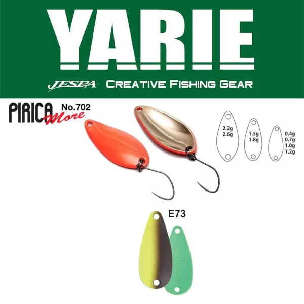 Yarie 702 Pirica More 2,2gr E73 Choco Lemon Lžíce Třpytka