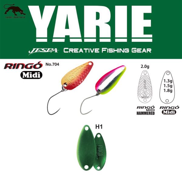 Yarie 704 Ringo Midi 1,8gr H1 Green Metallic Lžíce