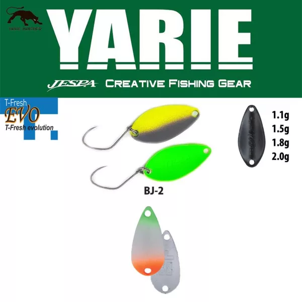 Yarie 710T T-Fresh Evo 1,8gr BJ-2 Carter Lžičková třpytka