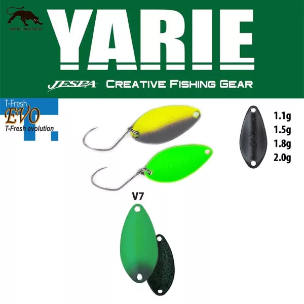 Yarie 710T T-Fresh Evo 2,0gr V7 Olivově mátová lžíce třpytky