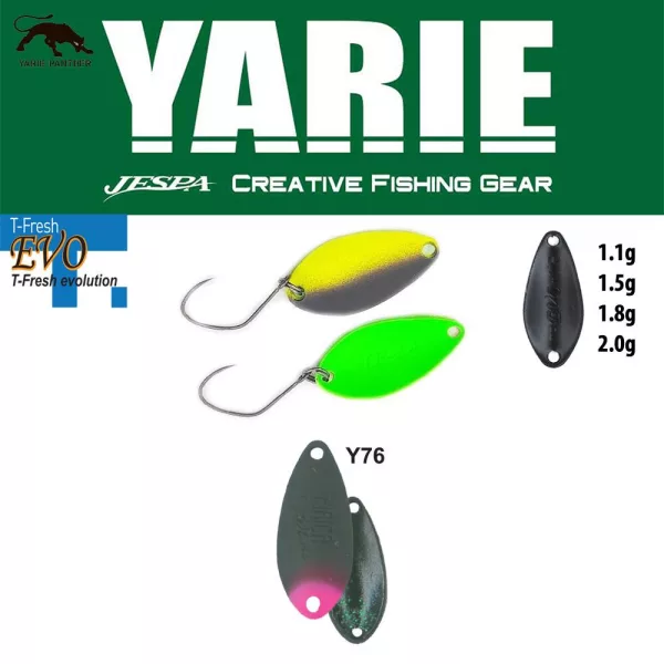 Yarie 710T T-Fresh Evo 2,0gr Y76 Olive/Pink Tail Plo&scaron;n&aacute; třpytka