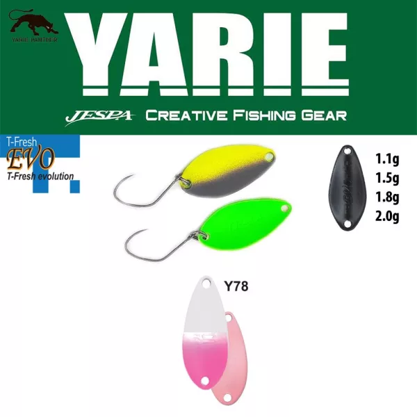 Yarie 710T T-Fresh Evo 2,0gr Y78 Shiropino Lžíce třpytka