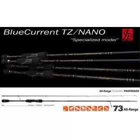   Yamaga Blanks Blue Current 73ALL Range TZ-Nano Professor 2,22m 0,5-12gr 2dílný přívlačový prut